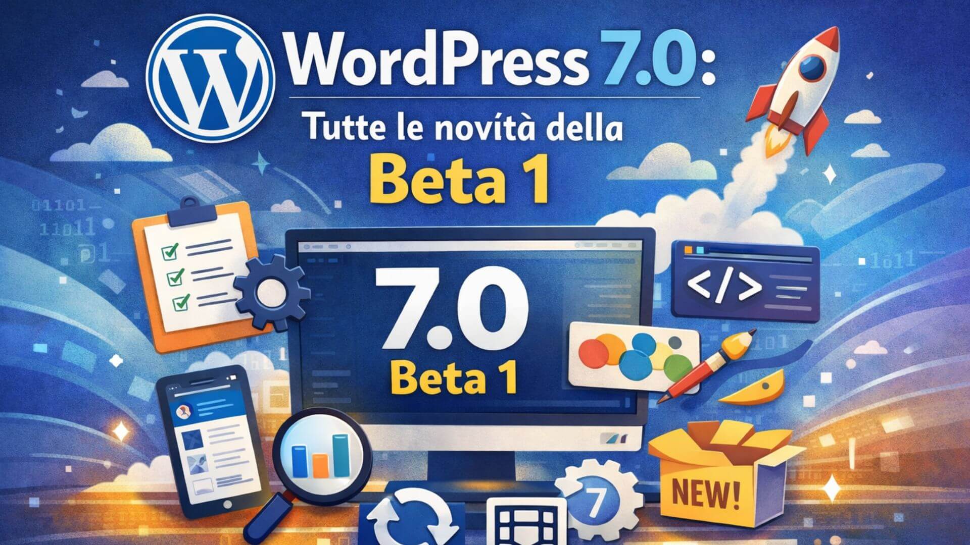 WordPress 7.0 tutte le novità della Beta 1 collaborazione real-time e AI